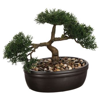 Bonsai Artificial En Maceta De Cerámica Altura 23 - Instinto Natural