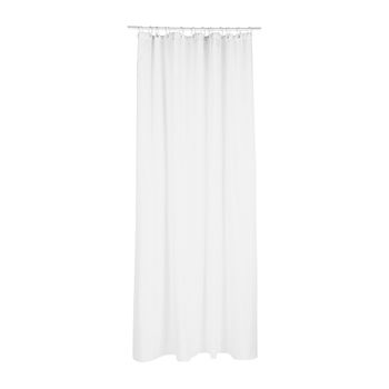 Cortina Para Baño Polyester Blanca 180x200cm