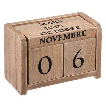 Calendario De Madera Colonial