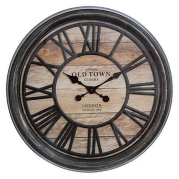 Reloj Decorativo En Relieve De Plástico Atmosphera 49x5,5 Cm Multicolor