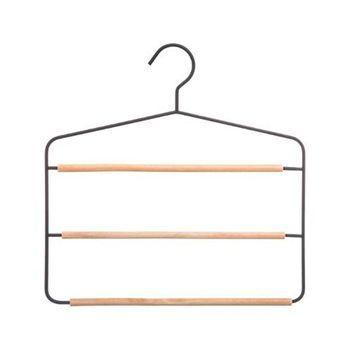 Percha de madera blanca para traje 43x24 cm (anchoxalto)