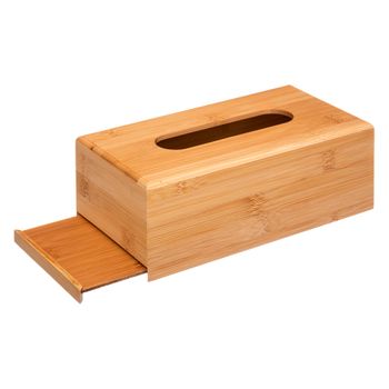 Caja De Pañuelos De Bambú