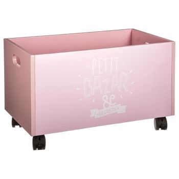 Caja Para Juguetes Retales 60x39x39 Cm Rosa Worl230004 Worlds Apart con  Ofertas en Carrefour