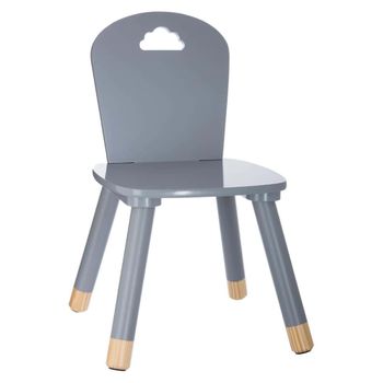 Silla Para Niños Gris Mdf Atmosphera 28 X 50 X 28 Cm Gris