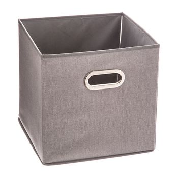 Caja Organizadora Color Gris Claro Para Estanteria 31x31x31cm