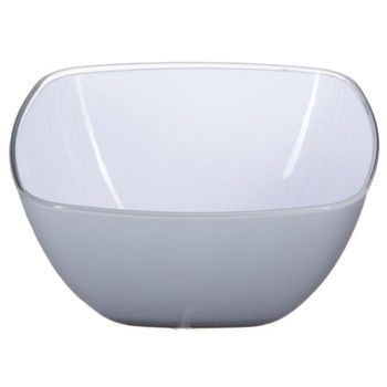 Ensaladera De Forma Cuadrada Color Gris Perfecta Para Tu Cocina| l. 19 X D. 19 X H. 9 Cm