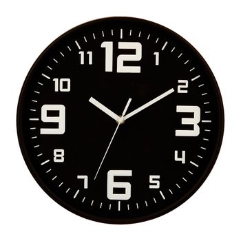 Reloj Color Negro Diam.30cm