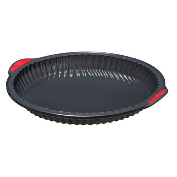 Silitop" Molde De Silicona Para Tarta 26 Cm Negro Rojo