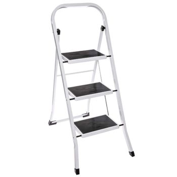 Escalera Plegable De Aluminio 2 Peldaños Roja Y Gris, 7house, Escalera/ taburete Pequeña Doméstica, Escalera De Tijeras Con Tacos Antideslizantes, Resistente Y Estable, 46x48x47cm con Ofertas en Carrefour