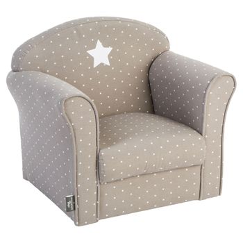 Sillón Infantil Classic Atmosphera 49 X 35,2 X 44 Cm Gris Con Topos