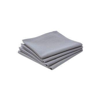 Pack 4 Servilletas De Algodón Color Gris 40x40cm