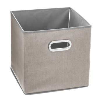 Caja Organizadora Color Beige Para Estanteria 31x31x31cm