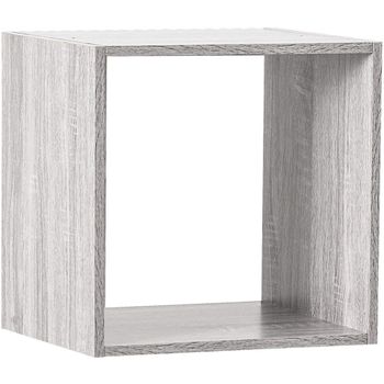 Estante De Madera 1 Compartimentofive Mix 34,5x32x34,5 Gris