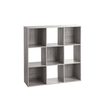 Estante Cpn 9 Compartimientos De Madera Five 100,5 X 32 X 100,5 Cm Gris