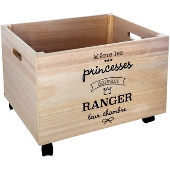 Caja Madera Almacenaje Princesas Atmosphera