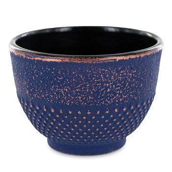 Taza De Hierro Fundido Azul Y Bronce 0.15 L