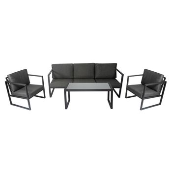 Set De Muebles De Jardín Milagro - Para 4 Personas - Conjunto De Muebles De  Exterior Con Sombrilla 