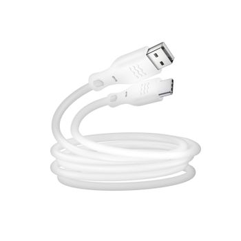 Cable Eco Usb A Usb-c De 3a Y 2m De Intensidad Reciclable Blanco Just Green