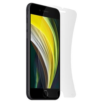 Protector de Pantalla de Vidrio Templado Full Cover con Marco Flexible para iPhone  7/8/SE (2020)/SE (2022) - Negro