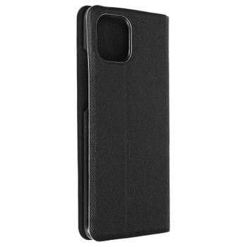 Funda Samsung Galaxy A03 Cuero Saffiano Ultrarrígido Soporte Vídeo Bigben Negro