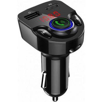 Cargador De Coche Dual Usb A C 25w Con Transmisor Fm