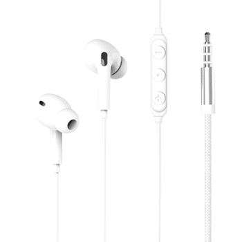 Auriculares Jack 3.5mm Garantía De Por Vida 100% Ecológico Force Play Blanco