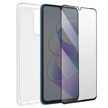 Carcasa Honor X7a Silicona Flexible Transparente + Cristal 9h Bigben