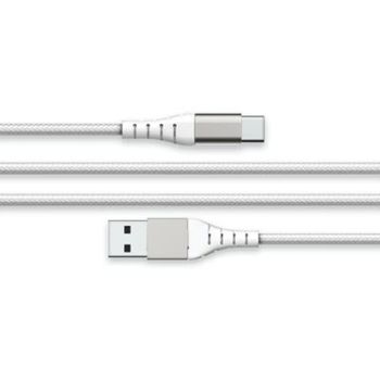 Cable Usb A/usb C Reforzado 3m - 3a Blanco