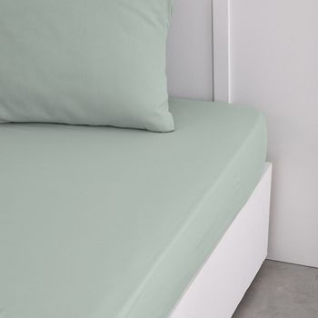 Sábana Bajera Ajustable Lisa Gris Cama 150 Cm - 150x190/200 Cm, 100%  Algodón. con Ofertas en Carrefour