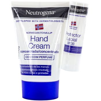 Neutrogena Pack Crema De Manos 50 Ml + Barra De Labios 4,8 Gr