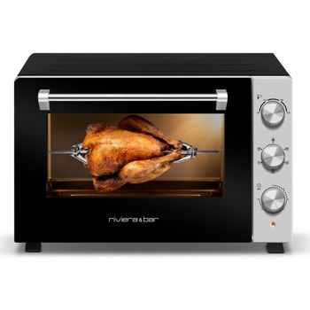 Riviera & Bar Horno Multifunción 60l 2200w Negro / Acero Inoxidable - Qfr600