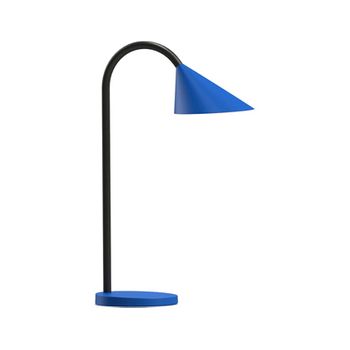 Lampara De Escritorio Unilux Sol Led 4w Brazo Flexible Abs Y Metal Azul Base