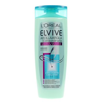 Champú Elvive Arcilla Extraordinaria L'oreal Make Up (285 Ml)