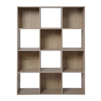 Estantería Madera Contrachapada Marrón Roble 60x30x135 Cm con Ofertas en  Carrefour