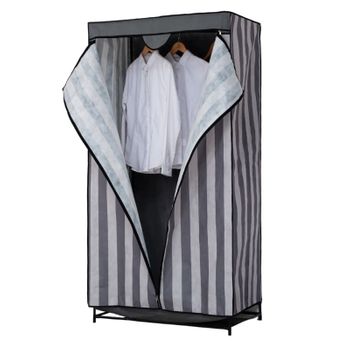 Hersig Armario de Tela ropero Estante Lona Ropa guardarropa Closet  160x75x50cm /63117