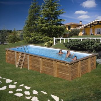 Piscina Madera Natural 815 X 420 X 146 Cm