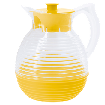 Original - La Carafe - Jarra Vintage Y Atemporal 100% Made In France - Capacidad 1.3l - Libre De Bisfenol A - Reciclable - Compatible Con Lavavajillas Y Microondas - Tapón Incluido - Limón