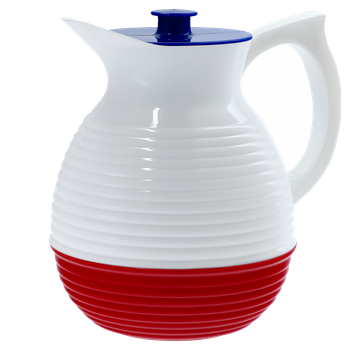 Original - La Carafe - Jarra Vintage Y Atemporal 100% Made In France - Capacidad 1.3l - Libre De Bisfenol A - Reciclable - Compatible Con Lavavajillas Y Microondas - Tapón Incluido - Tricolor