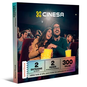 Caja Regalo Aventura - 2 Entradas De Cine Con Menú Y Bebidas Para 2 Personas