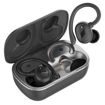 Auricular Tws Blaupunkt Blp4994n Color Negro, Con Gancho Para Oreja.