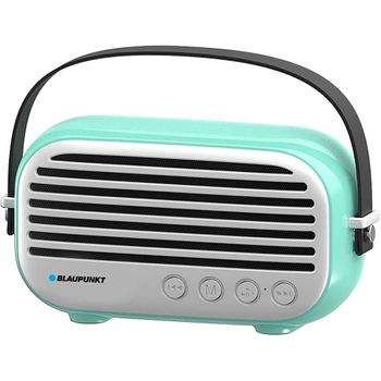 Altavoz Bluetooth, Vintage, Radio Fm, Usb, Micro Sd, Aux, Portátil, Inalámbrico, Manos Libres Verde  Blaupunkt Blp3350