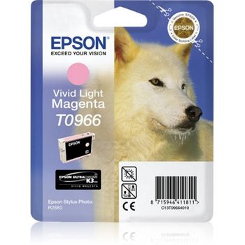 Epson - Husky Cartucho T0966 Magenta Claro Vivo