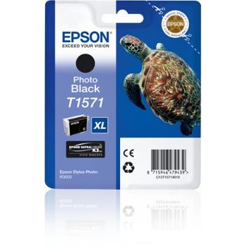 Epson - Turtle Cartucho T1571 Negro Foto