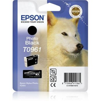 Epson - Husky Cartucho T0961 Negro Foto