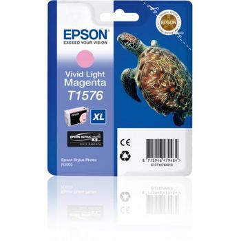 Epson - Turtle Cartucho T1576 Magenta Claro Vivo