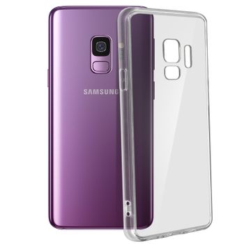 Carcasa Samsung Galaxy S9 Ultra-clear Con Bordes Bumper Mocca