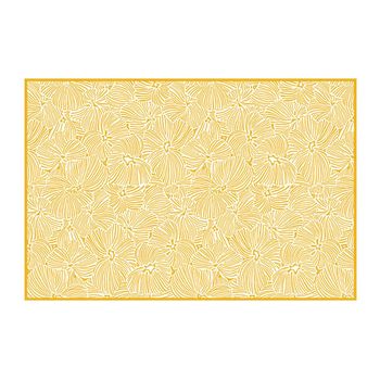 Alfombra De Salón Capucina  180x120x1.5 Cm Color Blanco, Amarillo Vente-unique