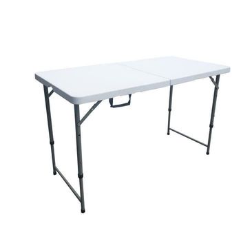 Mesa Plegable Multifuncional De Acero/hdpe 180x74x74cm Folding 180  Kitgarden Blanco con Ofertas en Carrefour