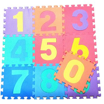 Alfombra Puzzle Little Kids 10 Piezas Forma Numérica