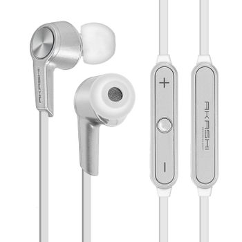 Auriculares Bluetooth Intraauriculares Audio Hd Akashi - Plata